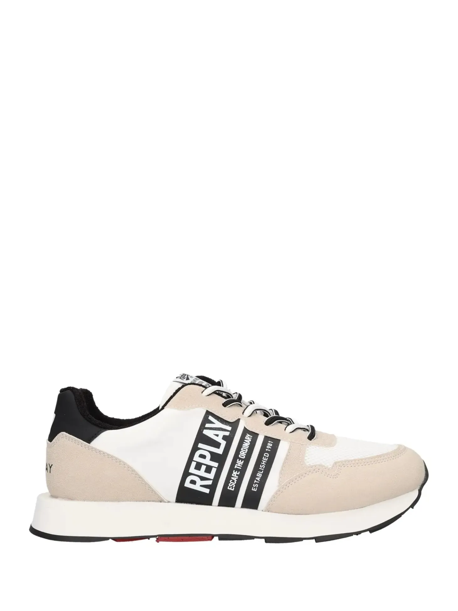 SNEAKERS UOMO - REPLAY BIANCO-NERO - RS680118S