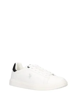 SNEAKERS UOMO - US POLO ASSN. BIANCO-NERO - BYRON006M/6YM1
