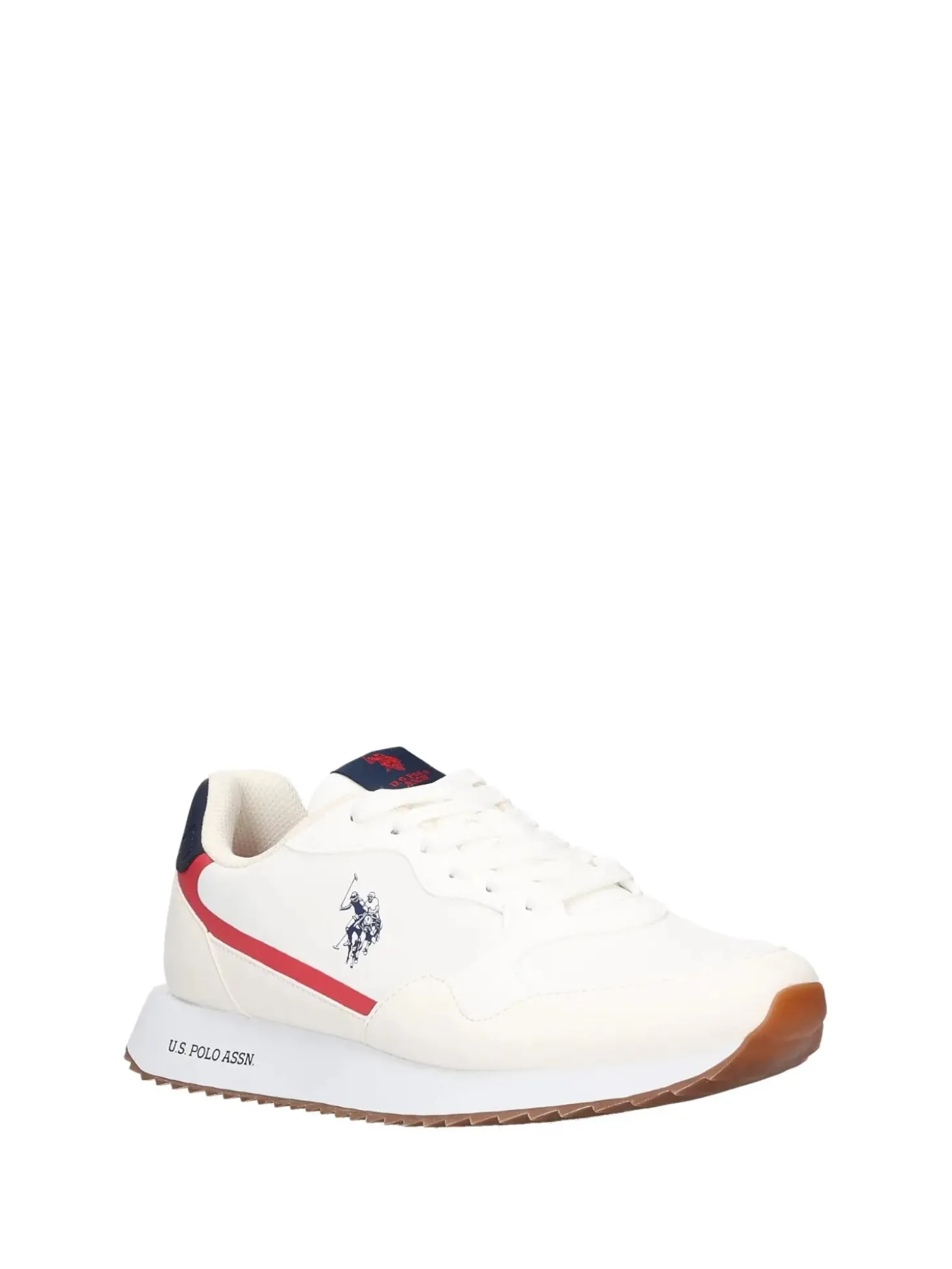 SNEAKERS UOMO - US POLO ASSN. BIANCO-ROSSO - ALDEN001M/6NY1