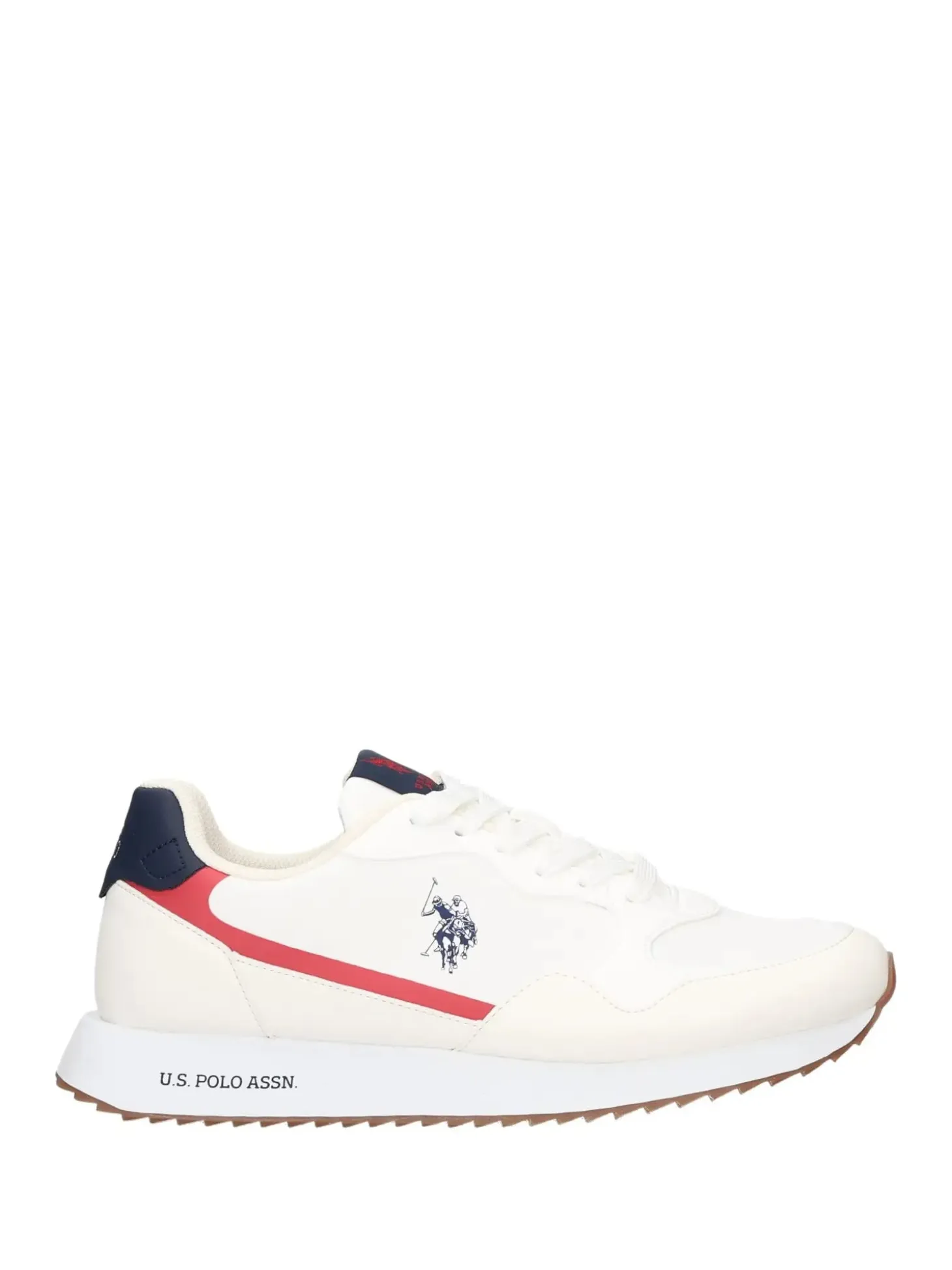 SNEAKERS UOMO - US POLO ASSN. BIANCO-ROSSO - ALDEN001M/6NY1