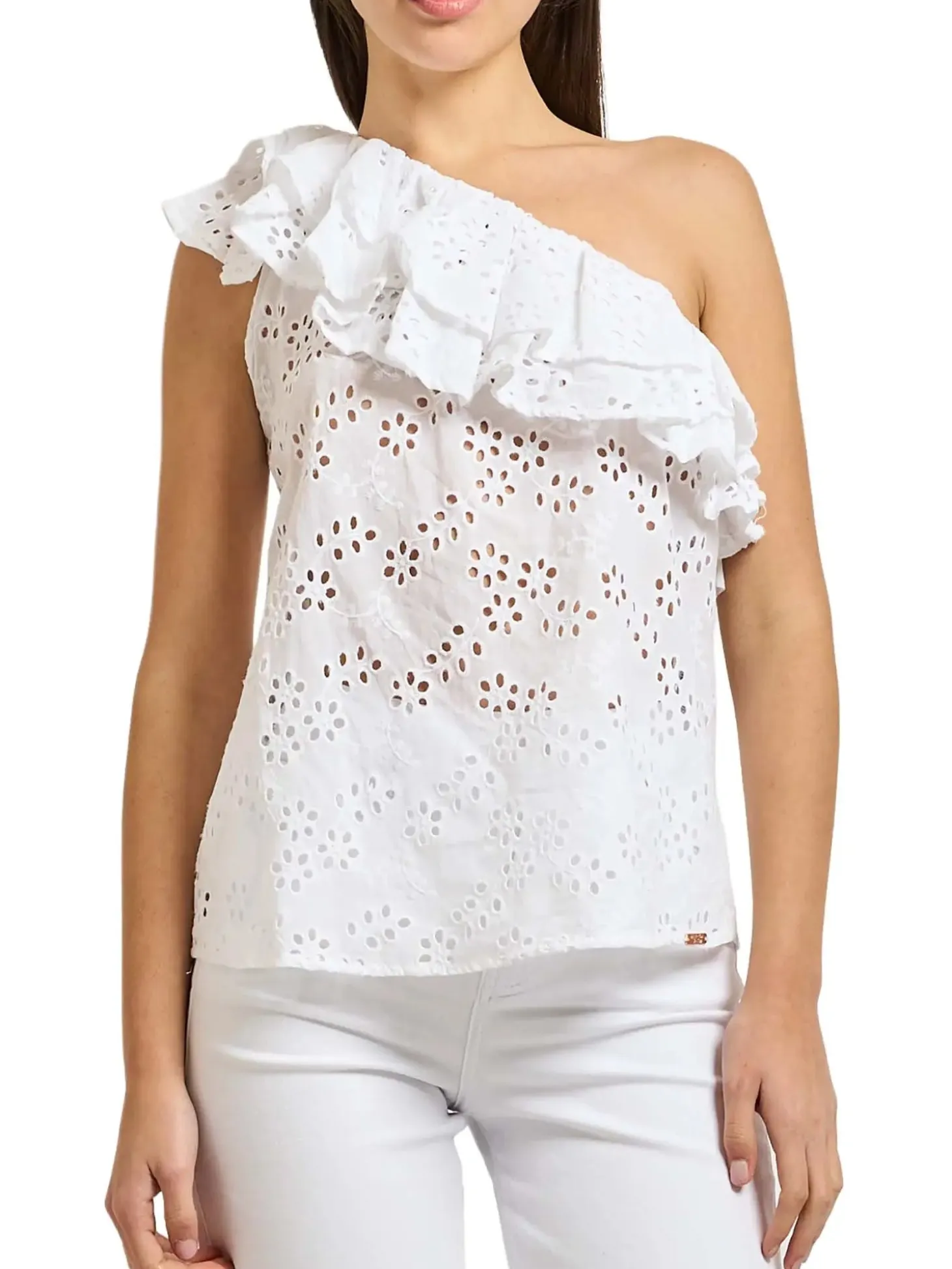 TOP DONNA - DENNY ROSE BIANCO - 611ND45004