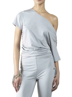 TOP DONNA - DENNY ROSE GRIGIO - 611DD64005WS