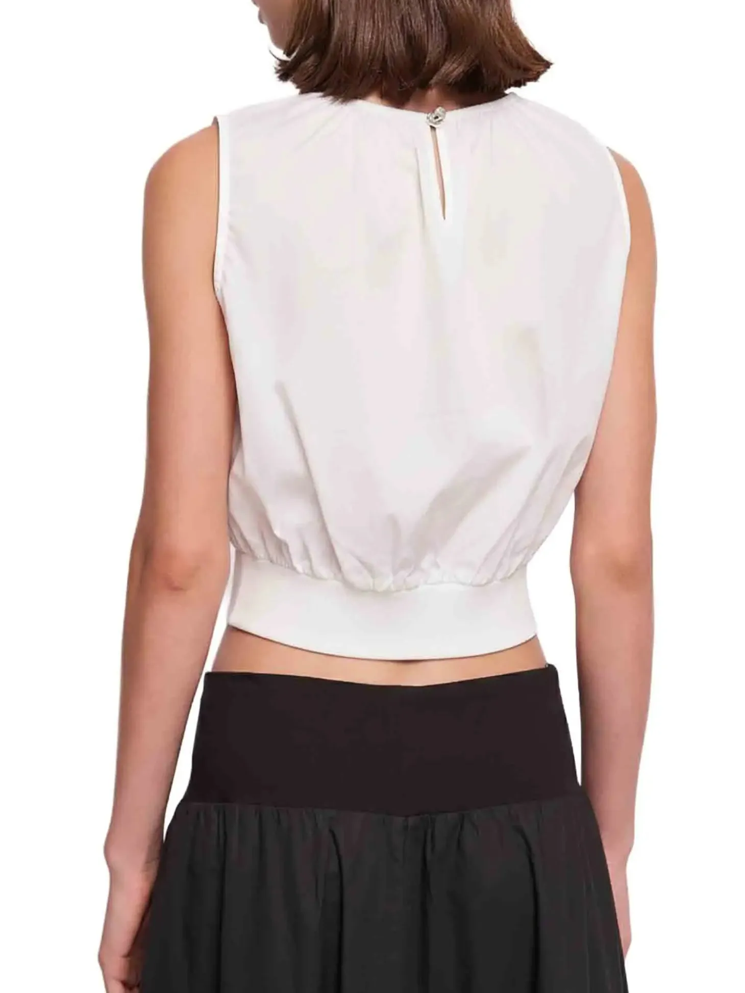 TOP DONNA - GAUDI JEANS BIANCO - 611BD45010