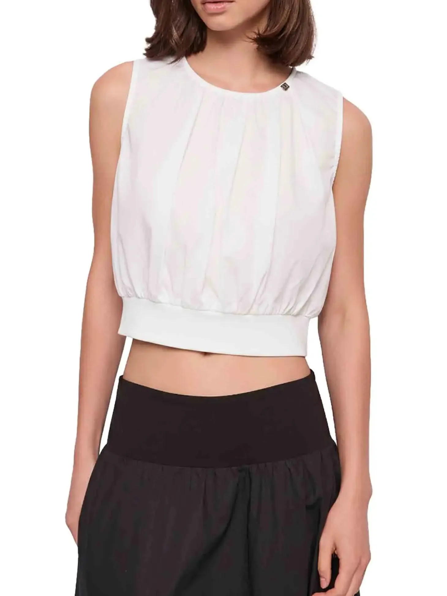 TOP DONNA - GAUDI JEANS BIANCO - 611BD45010