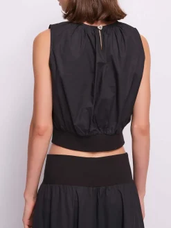 TOP DONNA - GAUDI JEANS NERO - 611BD45010