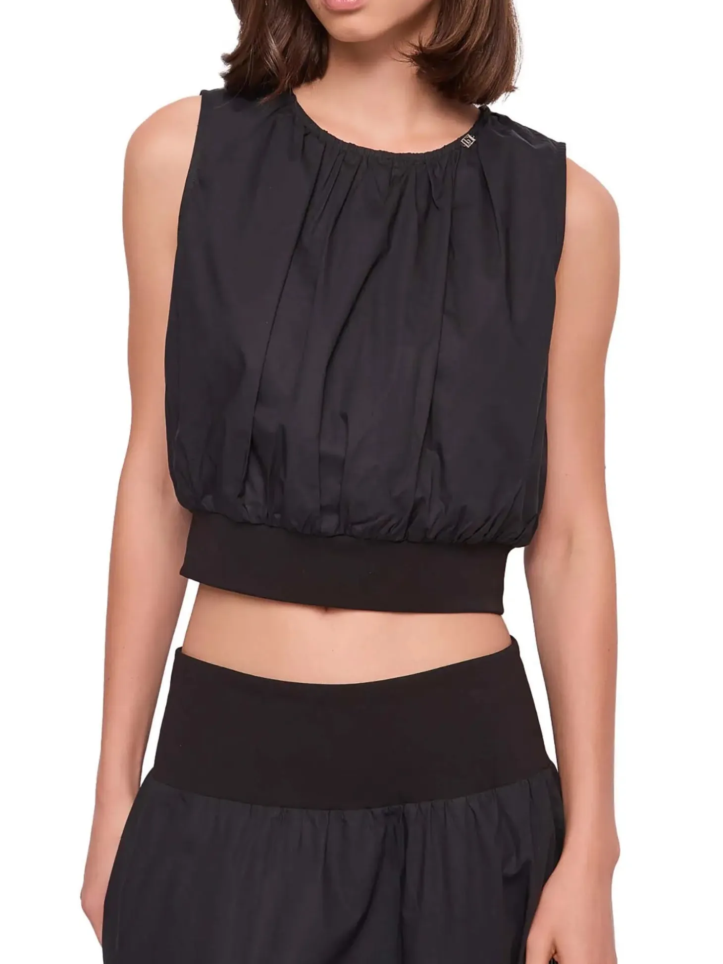 TOP DONNA - GAUDI JEANS NERO - 611BD45010