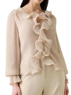 TOP DONNA - GUESS APPAREL BEIGE - W6RH31 WI342