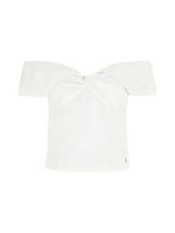 TOP DONNA - GUESS APPAREL BIANCO - W6GP23 K3106
