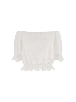 TOP DONNA - GUESS APPAREL BIANCO - W6GP47 K3336