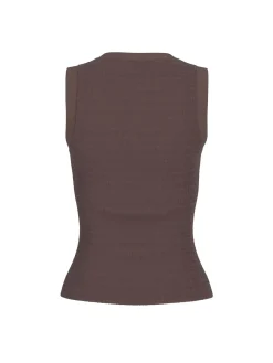 TOP DONNA - GUESS APPAREL MARRONE - W6GP14 K2940