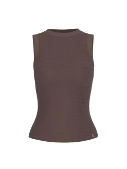 TOP DONNA - GUESS APPAREL MARRONE - W6GP14 K2940