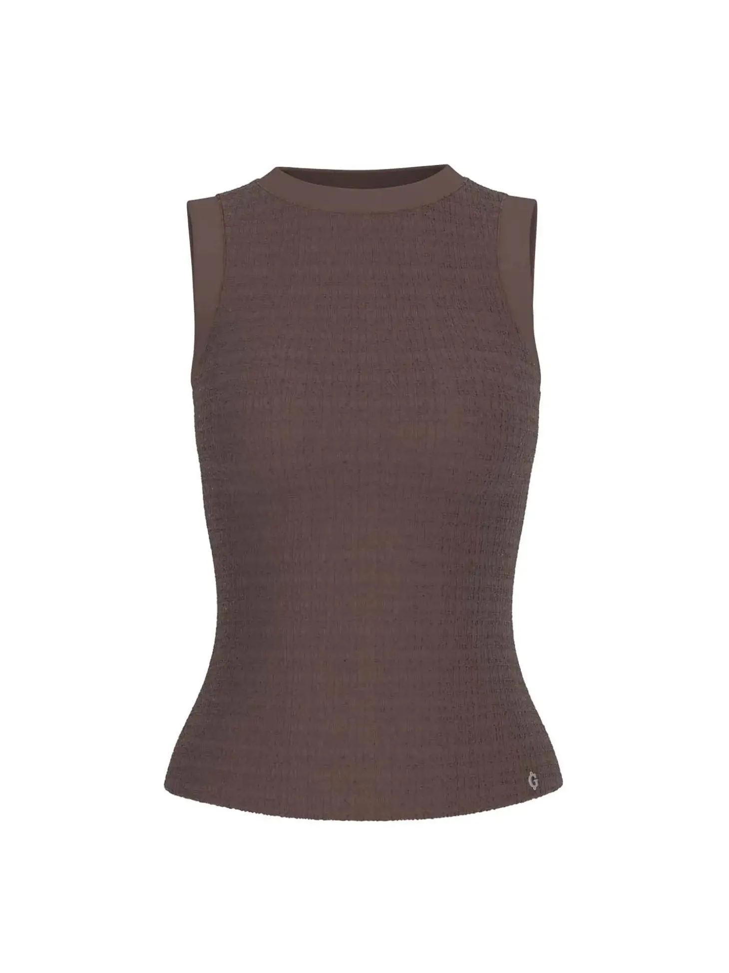 TOP DONNA - GUESS APPAREL MARRONE - W6GP14 K2940