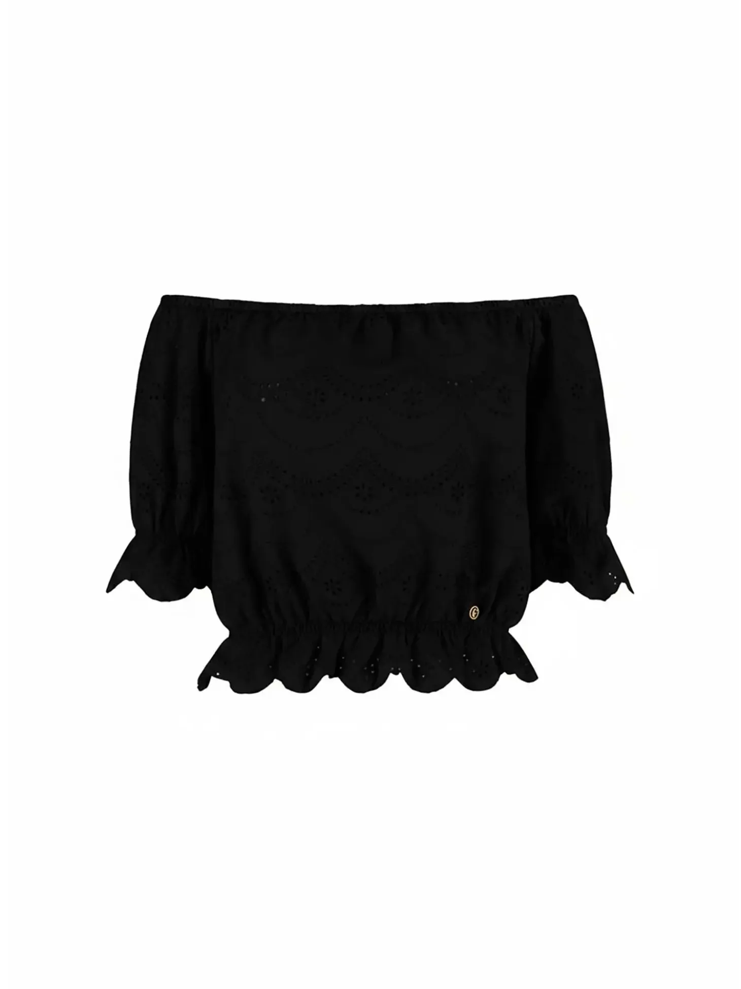 TOP DONNA - GUESS APPAREL NERO - W6GP47 K3336