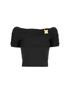 TOP DONNA - GUESS APPAREL NERO - W6GP12 K2935