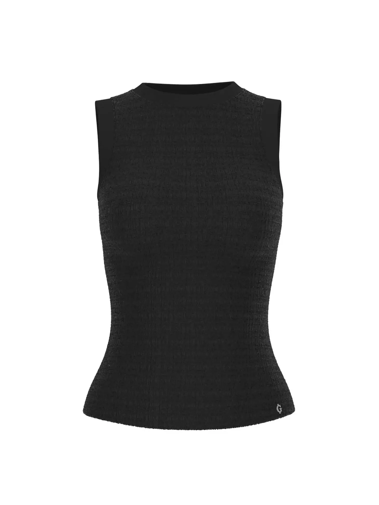 TOP DONNA - GUESS APPAREL NERO - W6GP14 K2940