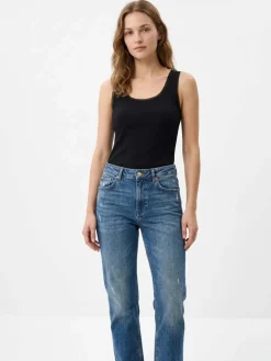 TOP DONNA - GUESS APPAREL NERO - W6GP19 K2949