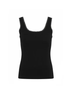 TOP DONNA - GUESS APPAREL NERO - W6GP19 K2949