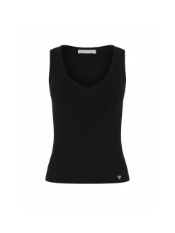 TOP DONNA - GUESS APPAREL NERO - W6RR36 Z0132