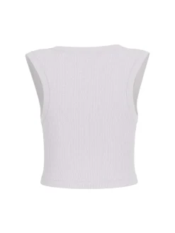 TOP DONNA - GUESS ATHLEISURE BIANCO - V6GP07 K2987