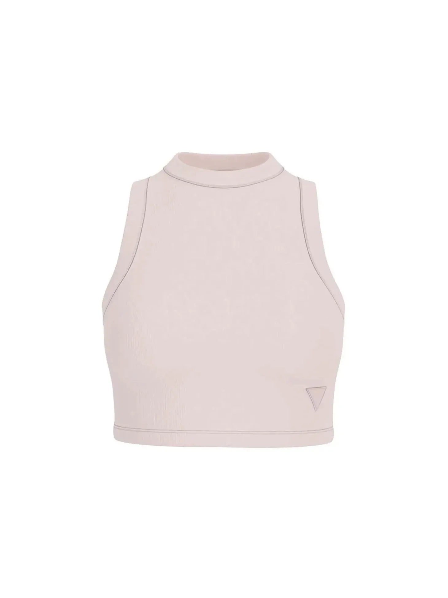 TOP DONNA - GUESS ATHLEISURE BIANCO SPORCO - V3GP19 K8RT2