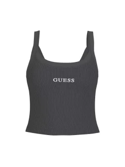 TOP DONNA - GUESS ATHLEISURE NERO - V6GP16 K3180