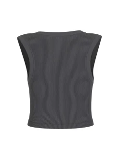 TOP DONNA - GUESS ATHLEISURE NERO - V6GP07 K2987