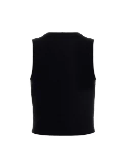 TOP DONNA - GUESS ATHLEISURE NERO - V3GP19 K8RT2
