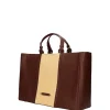 TOTE DONNA - ATELIER DU SAC MARRONE - 19144-GOR-S6B-A