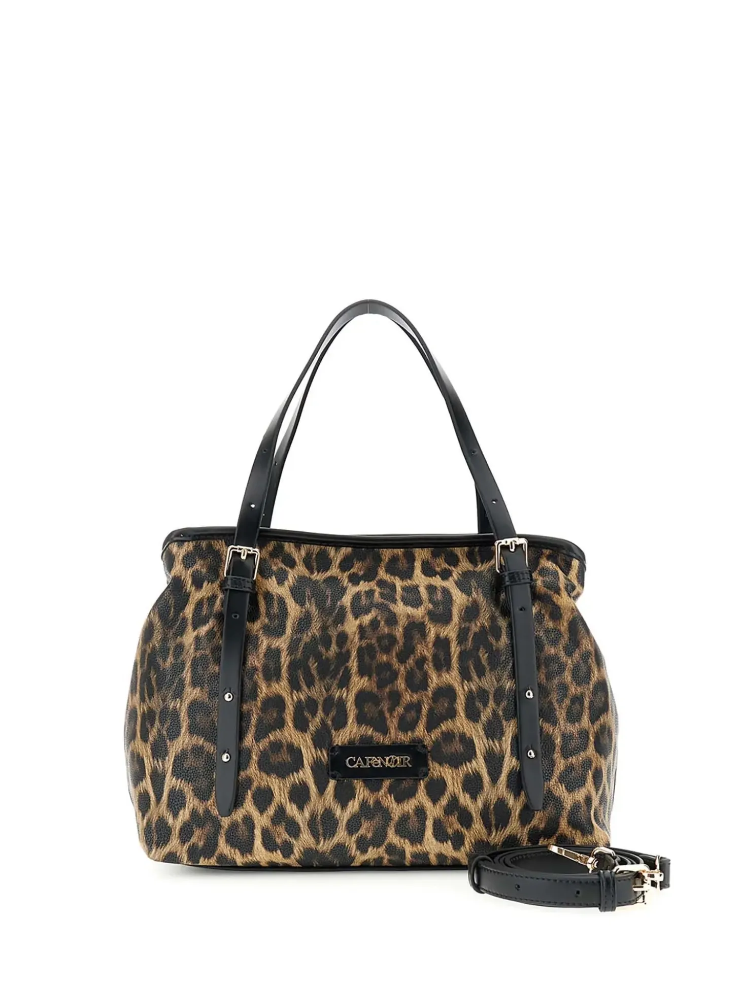 TOTE DONNA - CAFE NOIR LEOPARDO - C3NN1101