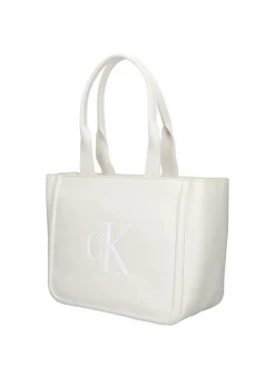 TOTE DONNA - CALVIN KLEIN BIANCO - LV04F3218G