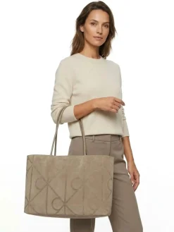 TOTE DONNA - CALVIN KLEIN TAUPE - LV04F3334G