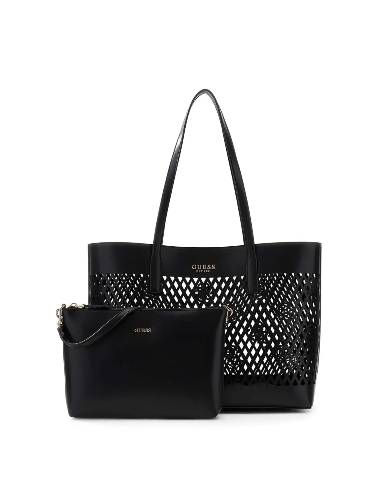 TOTE DONNA - GUESS NERO - HWPG99 11240