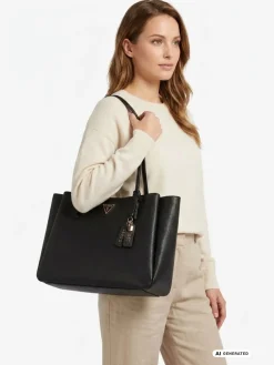 TOTE DONNA - GUESS NERO - HWZG96 72260