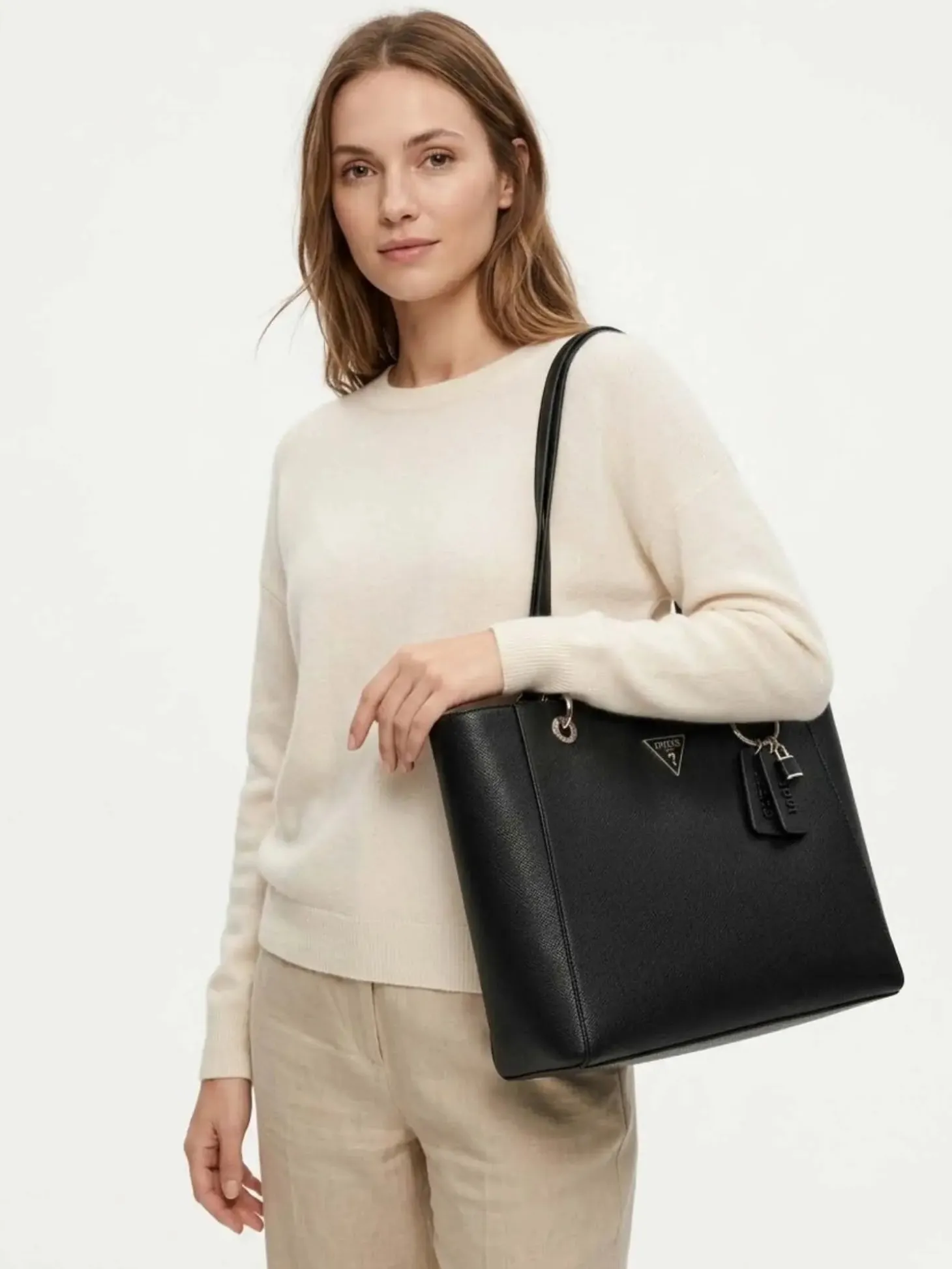 TOTE DONNA - GUESS NERO - HWZG96 72250