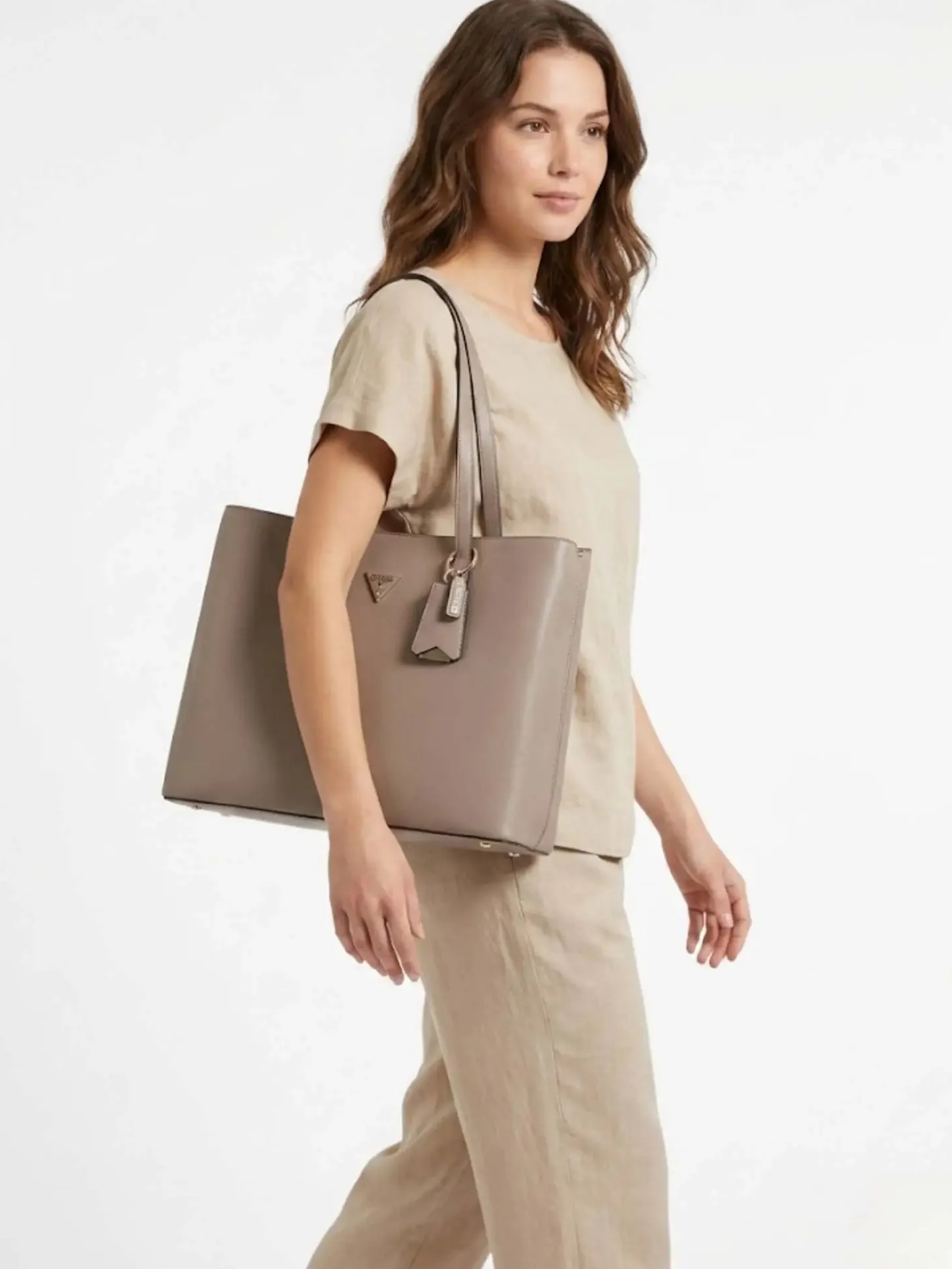 TOTE DONNA - GUESS TAUPE - HWBG69 74230