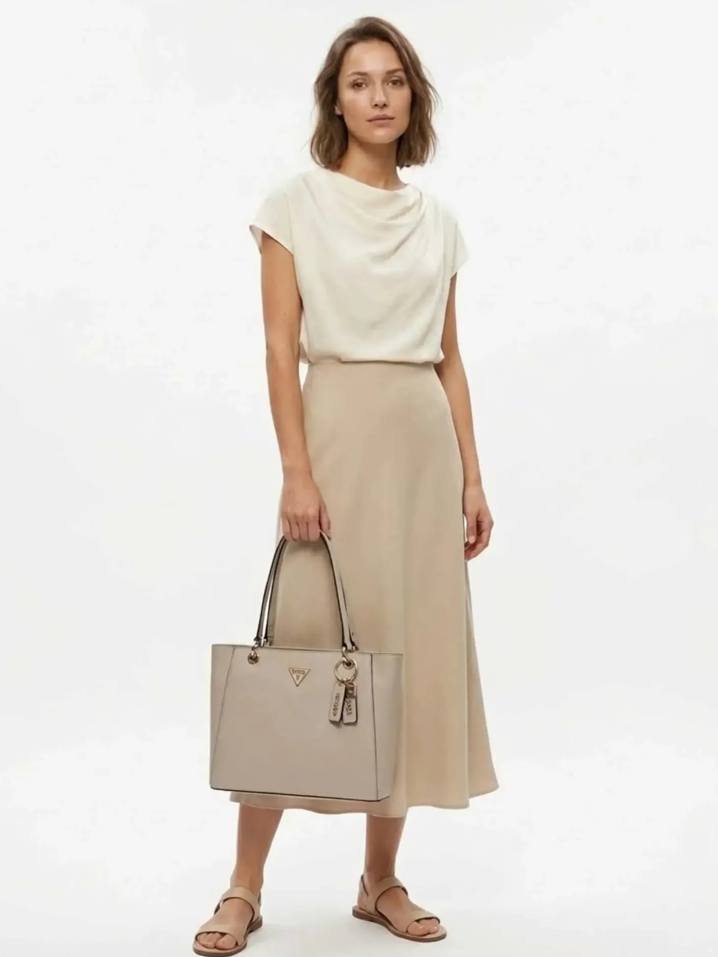 TOTE DONNA - GUESS TAUPE - HWZG96 72250