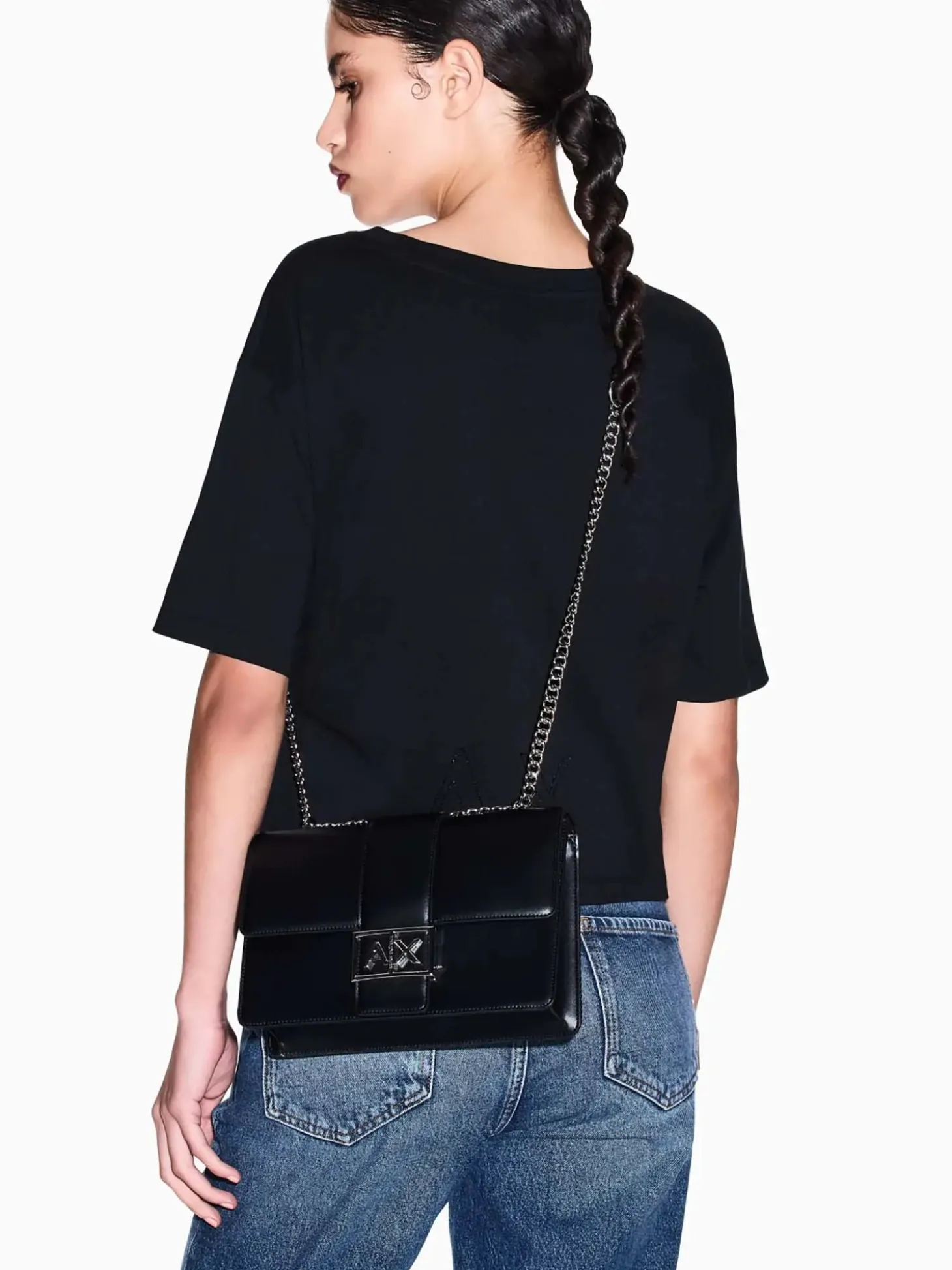 TRACOLLA DONNA - ARMANI EXCHANGE NERO - XW000070 AF12039
