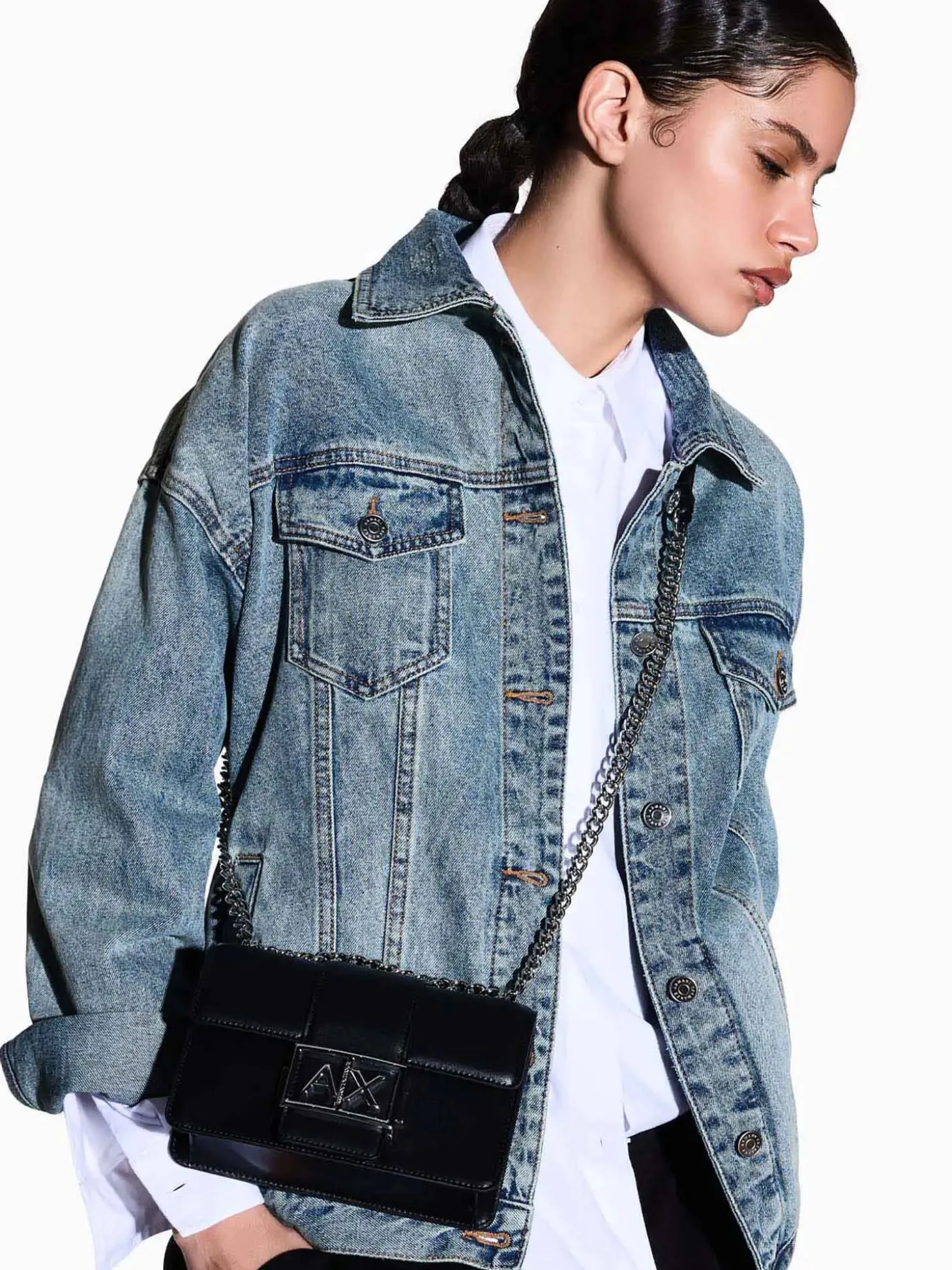 TRACOLLA DONNA - ARMANI EXCHANGE NERO - XW000071 AF12039