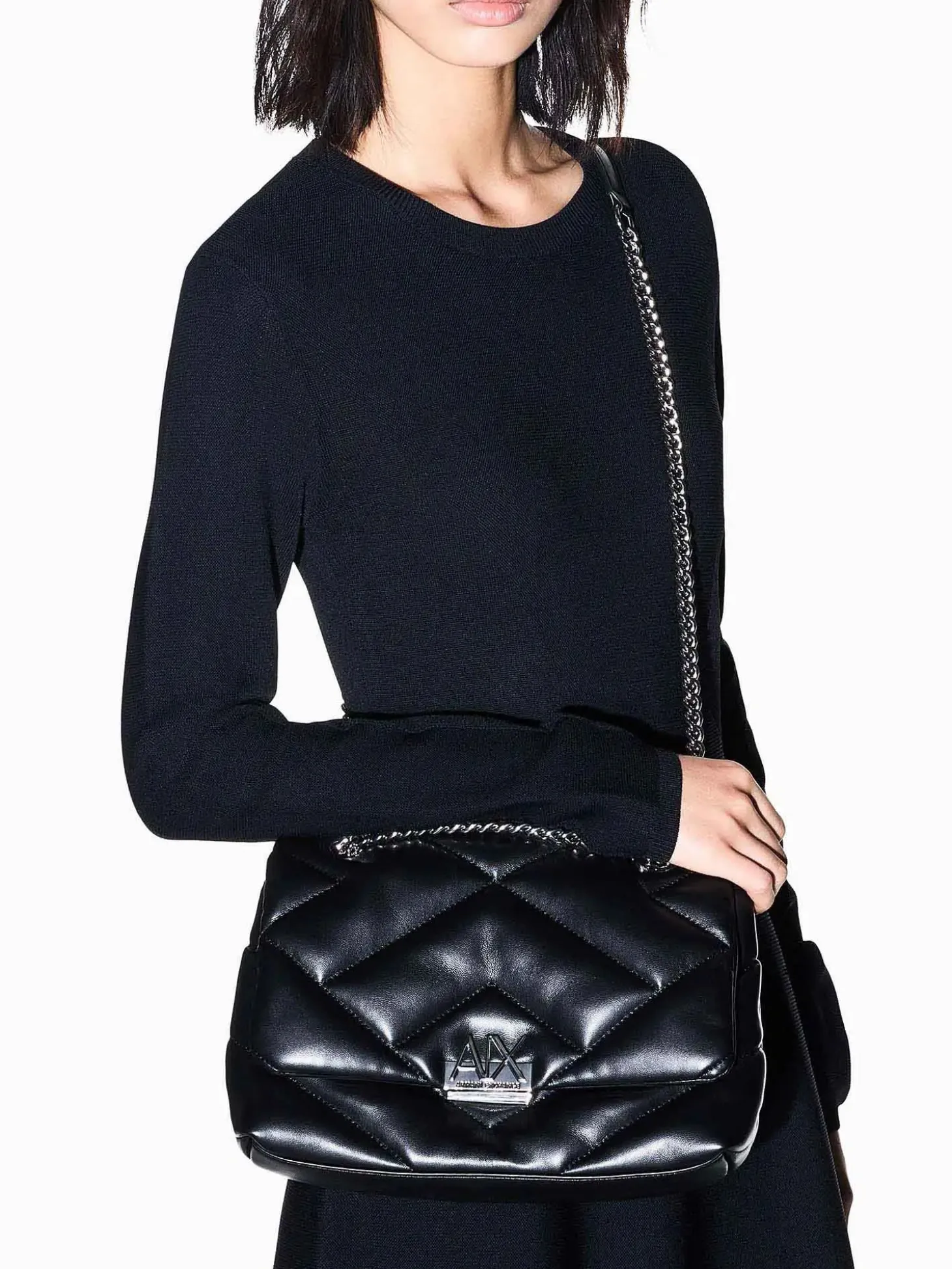 TRACOLLA DONNA - ARMANI EXCHANGE NERO - XW000355 AF26568