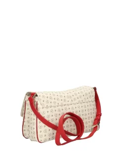 TRACOLLA DONNA - POLLINI AVORIO-ROSSO - TE8549PP0OQ11