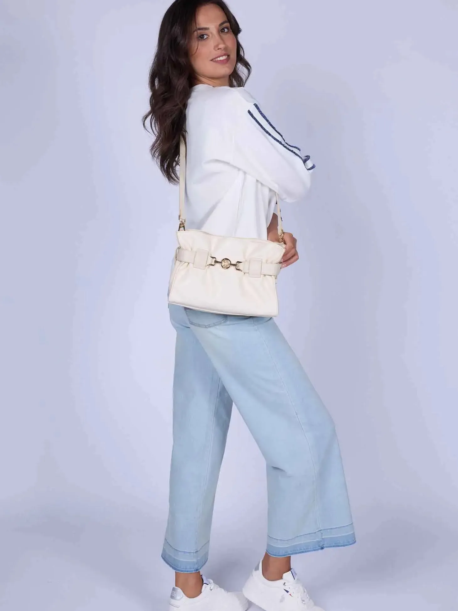 TRACOLLA DONNA - US POLO ASSN. AVORIO - BEUJ09041WVP