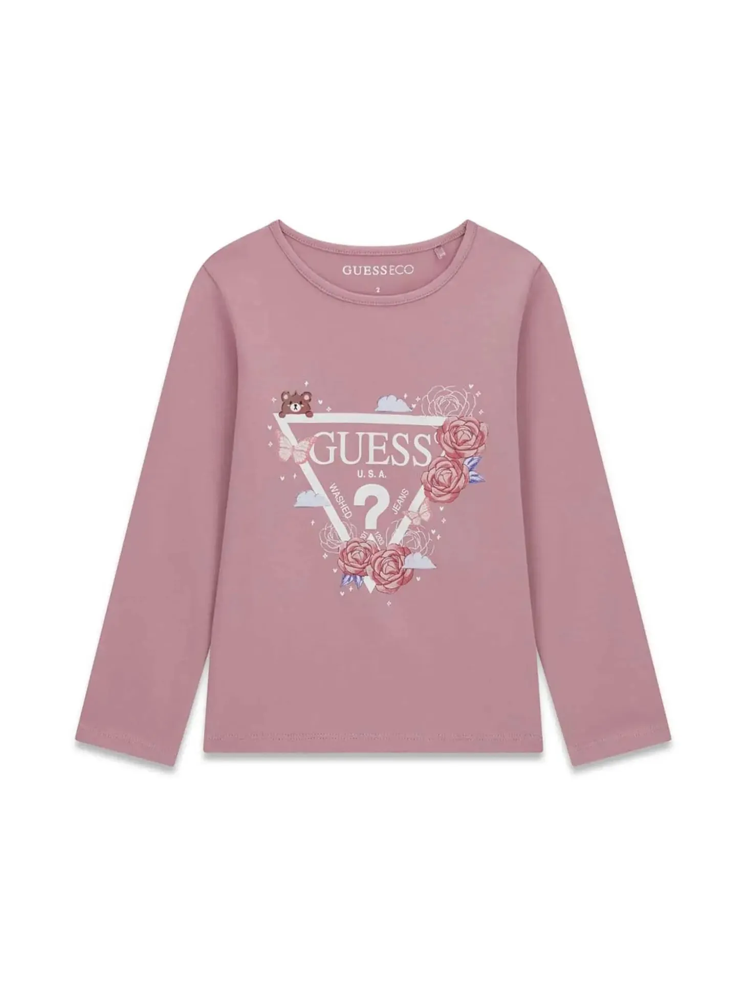 T-SHIRT BAMBINA - GUESS KIDS ROSA - K6YI24 K3732