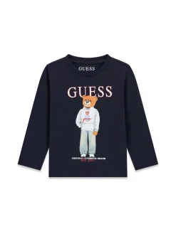 T-SHIRT BAMBINO - GUESS KIDS BLU - N6YI06 K3794