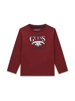 T-SHIRT BAMBINO - GUESS KIDS BORDEAUX - N6YI12 K3800