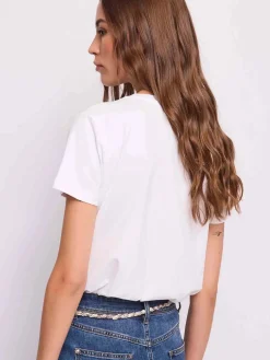 T-SHIRT DONNA - GAUDI JEANS BIANCO - 611BD64077