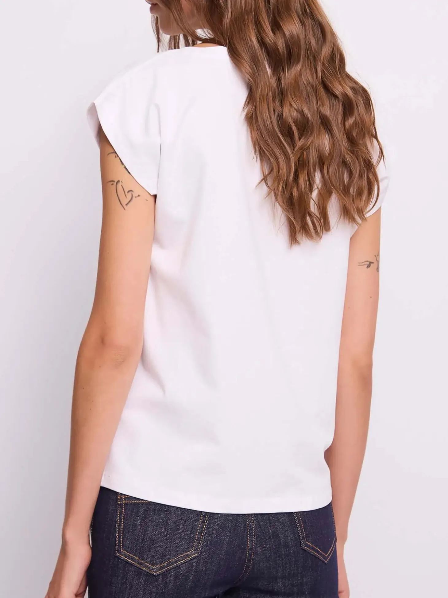 T-SHIRT DONNA - GAUDI JEANS BIANCO - 611BD64038