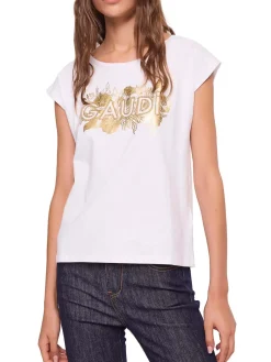 T-SHIRT DONNA - GAUDI JEANS BIANCO - 611BD64038
