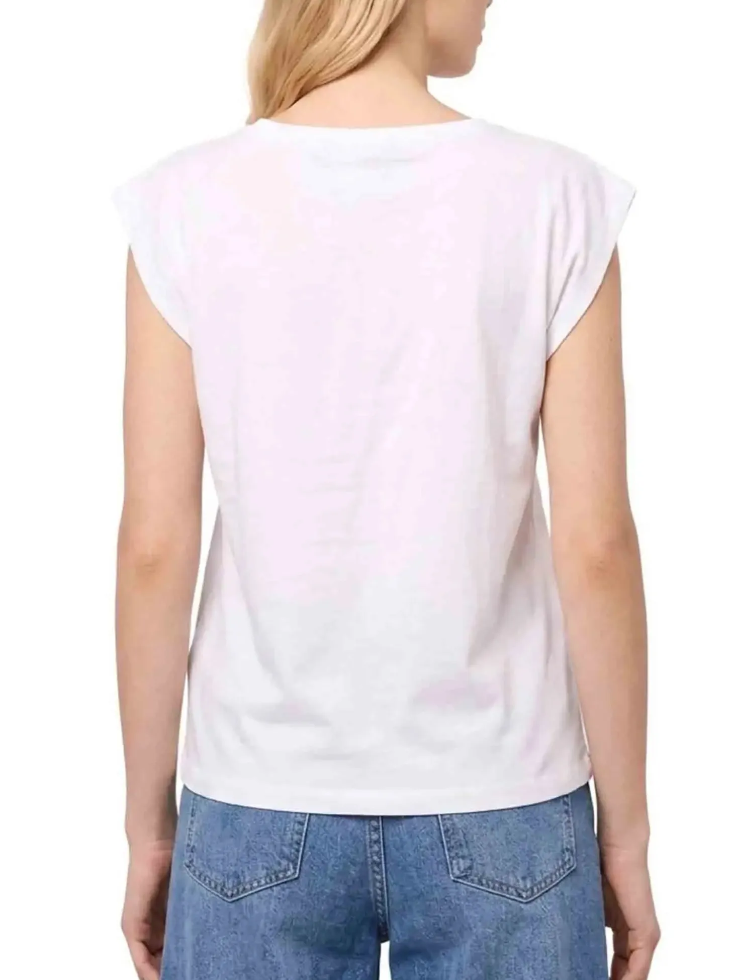 T-SHIRT DONNA - GAUDI JEANS BIANCO - 611BD64039