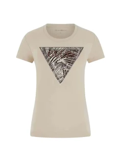 T-SHIRT DONNA - GUESS APPAREL BEIGE - W6GI19 K3042