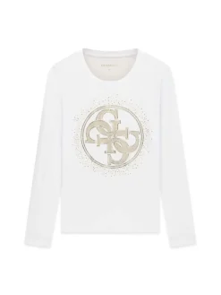 T-SHIRT DONNA - GUESS APPAREL BIANCO - W6BI58 K7388